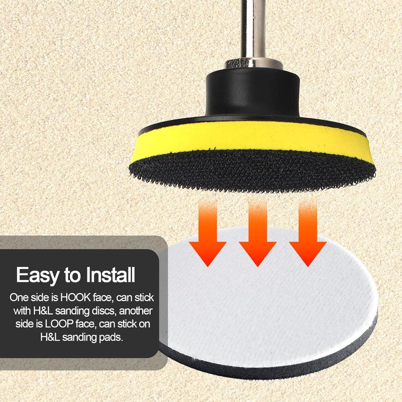 Uenhoy 5 Pack Hook and Loop Soft Foam Buffering Pads 3 Inch (75mm) Sponge Cushion Buffer Backing Pad Soft Interface Pads for 3" Sanding Pad - Image 5